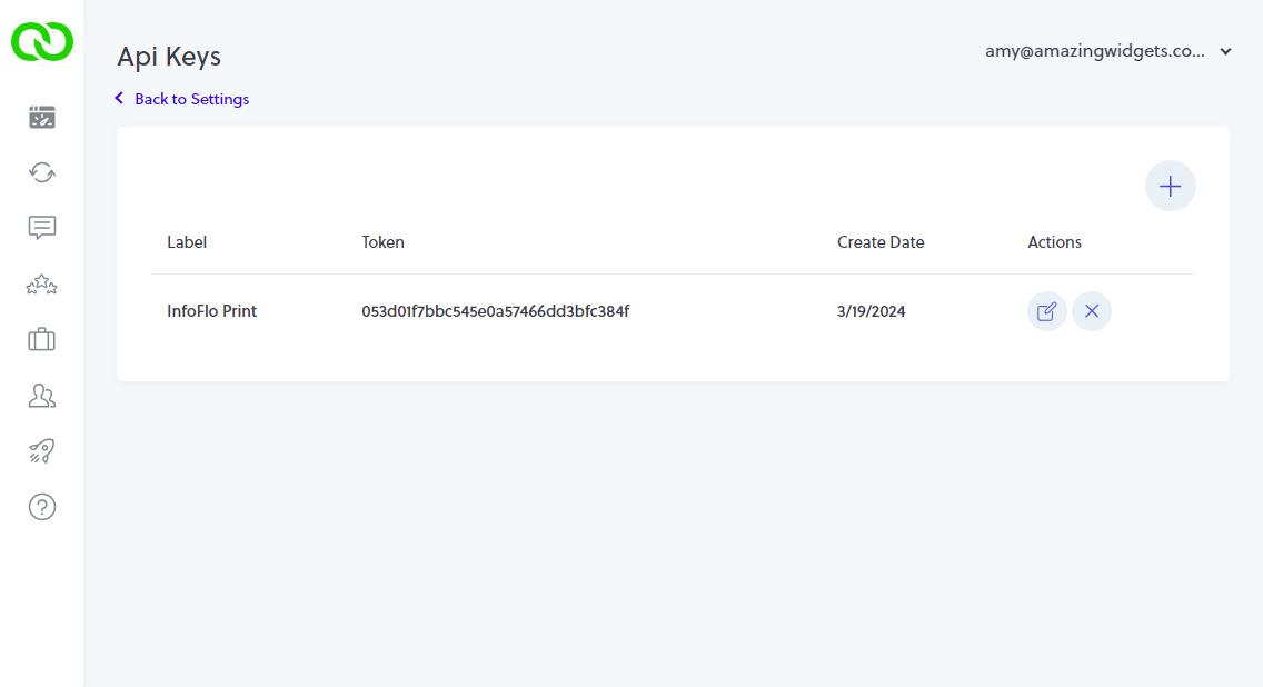 LoyaltyLoop API keys