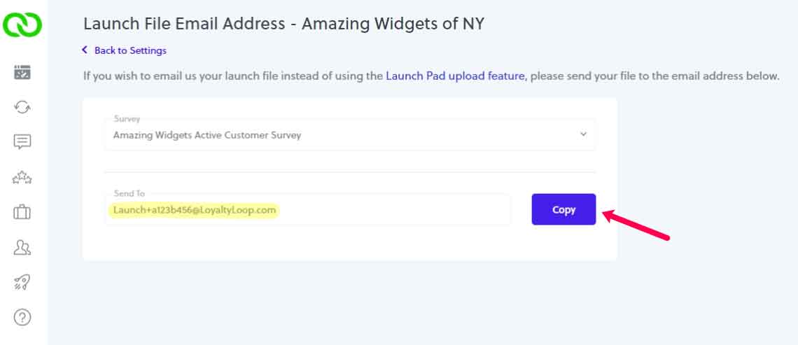 loyaltyloop launch file email address