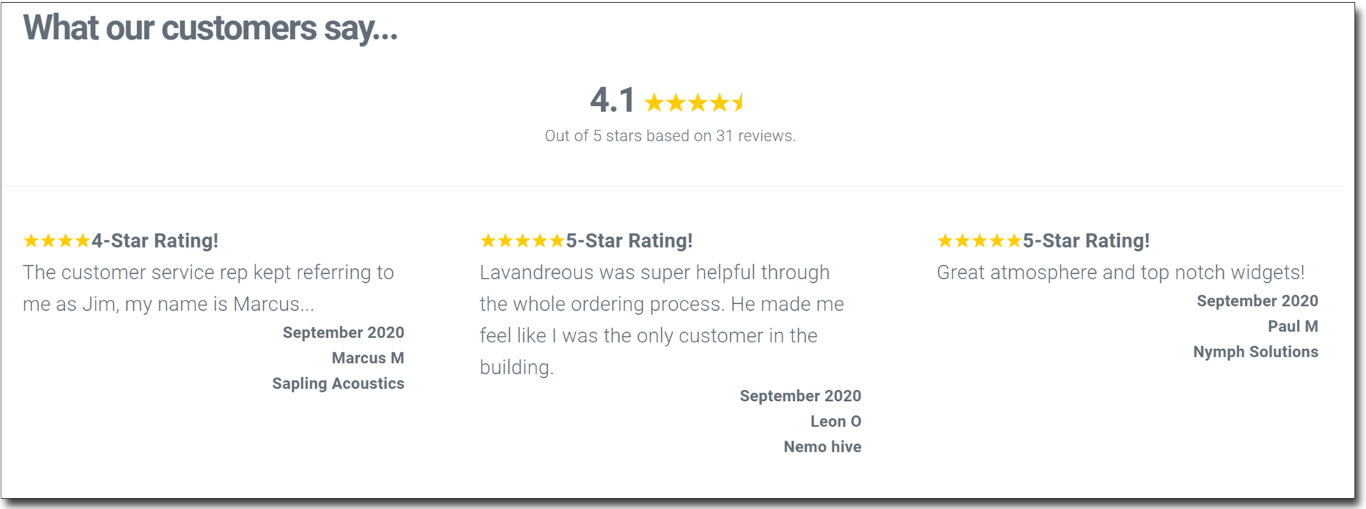 LoyaltyLoop Testimonial Publisher Widget